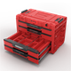 Gereedschapskist met laden Qbrick System PRIME DRAWER 4 TOOLBOX EXPERT RED Ultra HD Custom