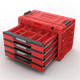 Gereedschapskist met laden Qbrick System PRIME DRAWER 4 TOOLBOX EXPERT RED Ultra HD Custom