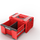 Gereedschapbox met lade Qbrick System PRO 2.0 DRAWER 1 TOOLBOX PROFI BASIC RED Ultra HD Custom