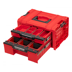 Gereedschapskist met laden Qbrick System PRO 2.0 DRAWER 2 TOOLBOX EXPERT RED Ultra HD Custom