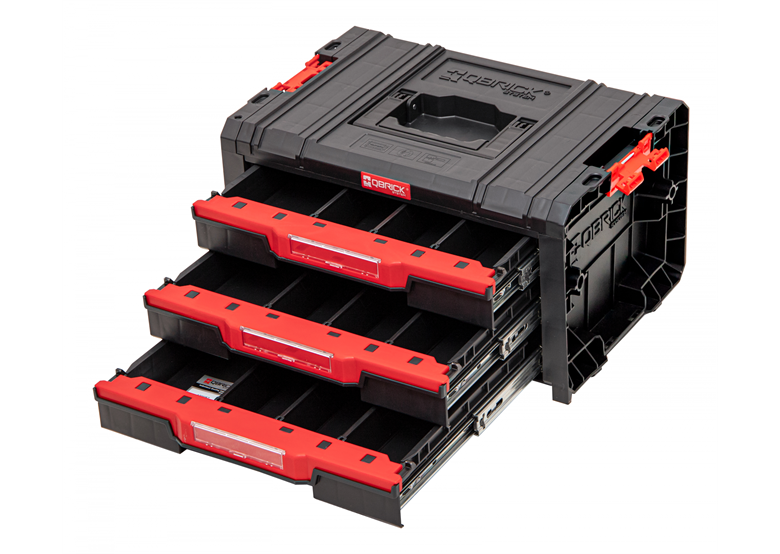 Gereedschapskist met laden Qbrick System PRO 2.0 DRAWER 3 TOOLBOX BASIC