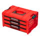 Gereedschapskist met laden Qbrick System PRO 2.0 DRAWER 3 TOOLBOX EXPERT RED Ultra HD Custom