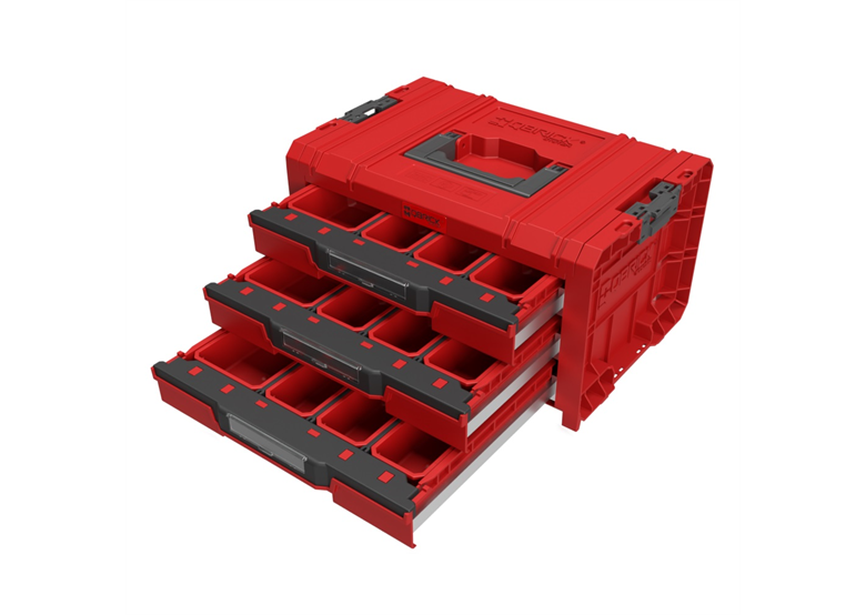 Gereedschapskist met laden Qbrick System PRO DRAWER 3 TOOLBOX EXPERT RED Ultra HD