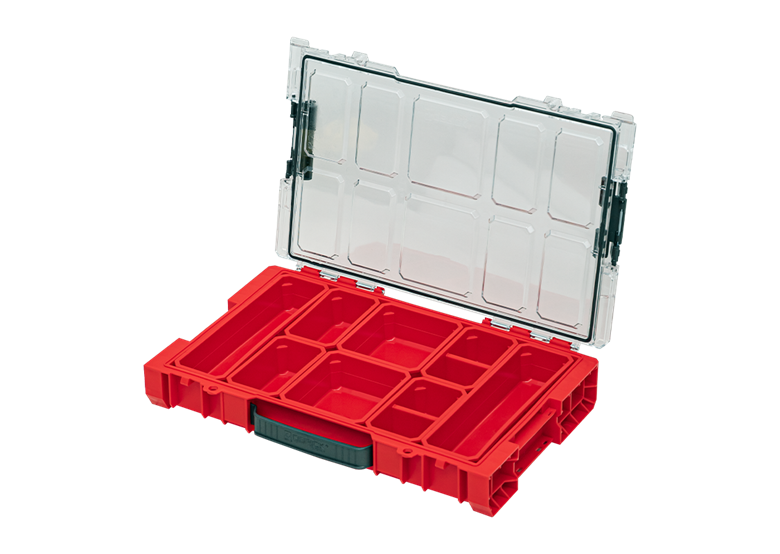 Organizer met afneembare bakken Qbrick System PRO ORGANIZER 100 RED Ultra HD