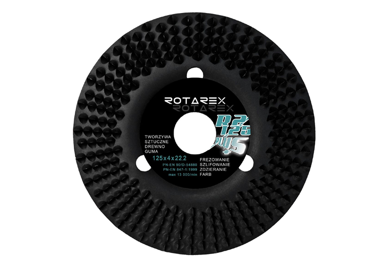 Raspschijf, schuin, premium Rotarex BLACK MAMBA R2/125 plus+