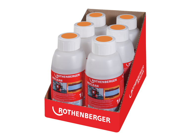 Spoelmiddel voor radiatorverwarmingssystemen, 6 stuks Rothenberger 1500000200