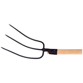 3-puntige boerenvork met houten handvat 120 Schmith SG-WP3