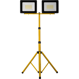 LED schijnwerper 3x50W slim met zwart statief Schmith SL-S07