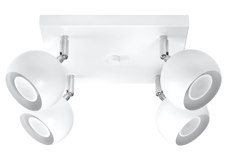 Plafondlamp OCULARE 4 wit Sollux Lighting Bittersweet Shimmer