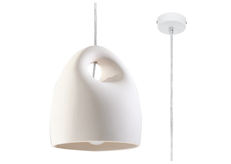 Keramische hanglamp BUKANO Sollux Lighting Café Au Lait