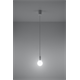 Hanglamp DIEGO 1 wit Sollux Lighting Nickel