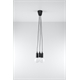 Hanglamp DIEGO 3 zwart Sollux Lighting Nickel