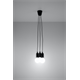 Hanglamp DIEGO 3 zwart Sollux Lighting Nickel