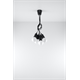 Hanglamp DIEGO 5 zwart Sollux Lighting Nickel