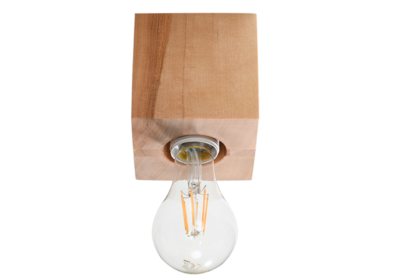 Plafondlamp ARIZ natuurlijk hout Sollux Lighting Peach Puff