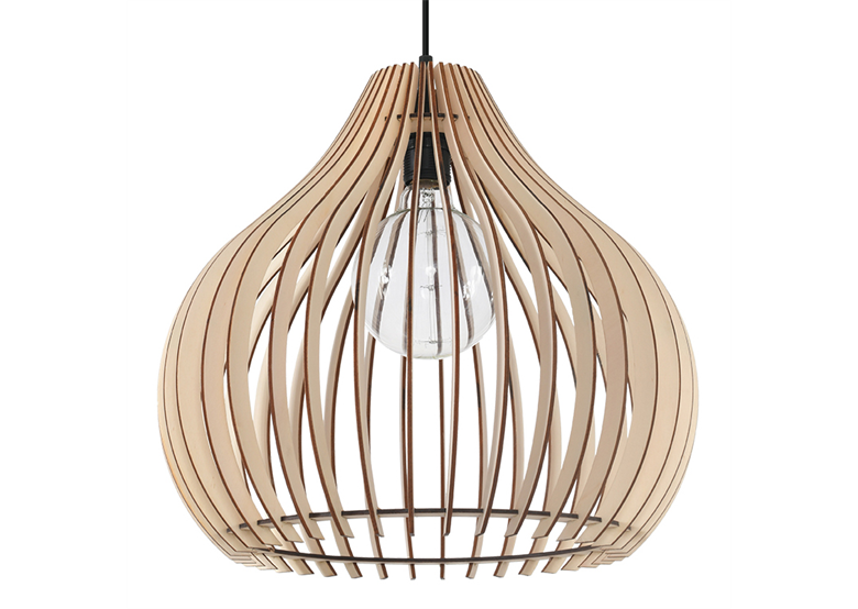 Hanglamp APRILLA hout Sollux Lighting Peach Puff