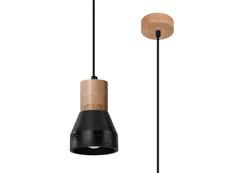 Hanglamp QUBIC zwart Sollux Lighting Persian Indigo