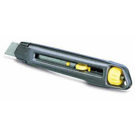 Metalen mes licht interlock, 18mm breekmes [k]. Stanley S/10-018-0