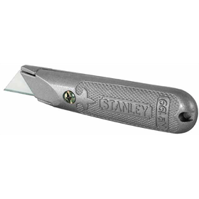 Metalen mes 199e, vast blad, 3 reservemesjes [k] Stanley S/10-199-2