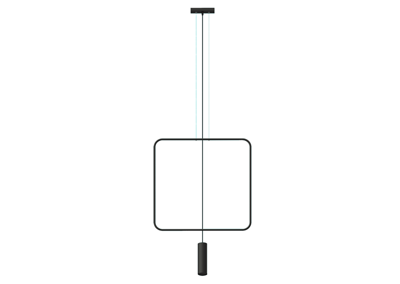 Hanglamp RANA 1 zwart Thoro Lighting TH.018CZ