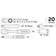 Dopsleutelset 1/4", 3/8" 20st. Top Tools 38D520