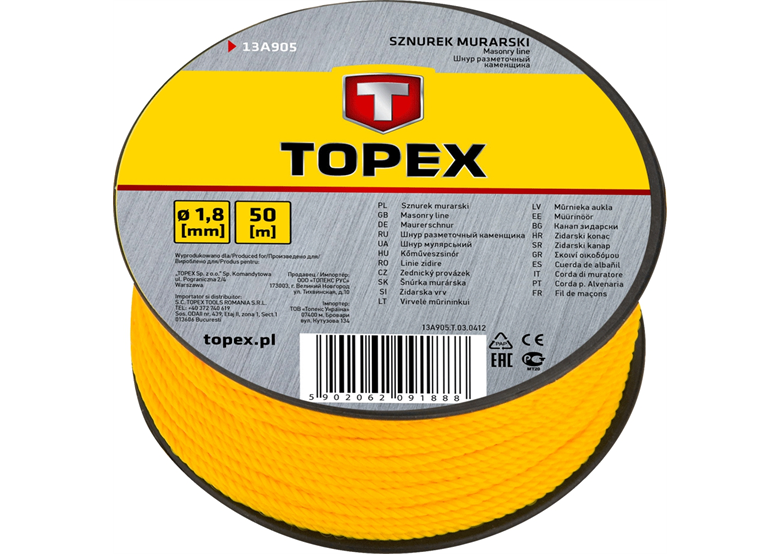 Metselsnoer 50 m Topex 13A905