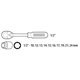 Doppenset + ratel 1/2" Topex 38D652