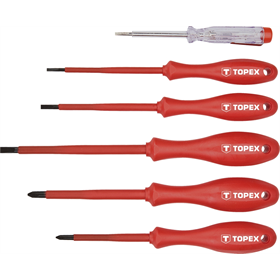 Schroevendraaierset 1000V 6-delig Topex 39D155