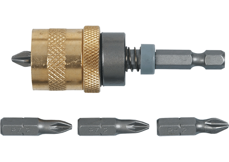 Bithouder 65mm + bits Topex 39D340