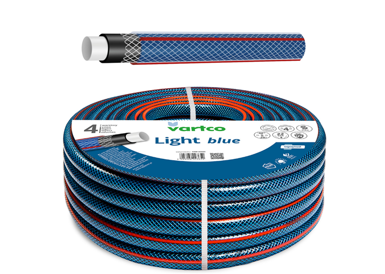 Tuinslang 1/2” 30m 4-laags Vartco LIGHT BLUE 1008120030