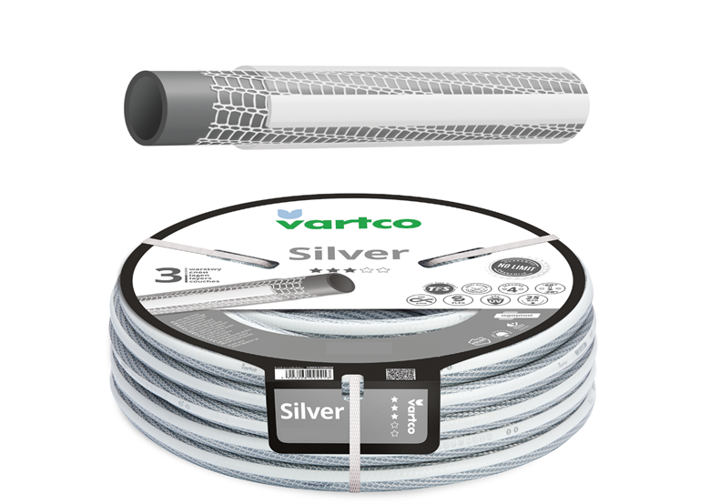 Tuinslang 1/2” 20m 3-lagig  SILVER TFS Vartco SILVER TFS 1009120020