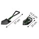 Opklapbare spade Verto 15G075