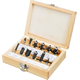 Frezenset 12-delig, schach 6 mm Verto 60H008