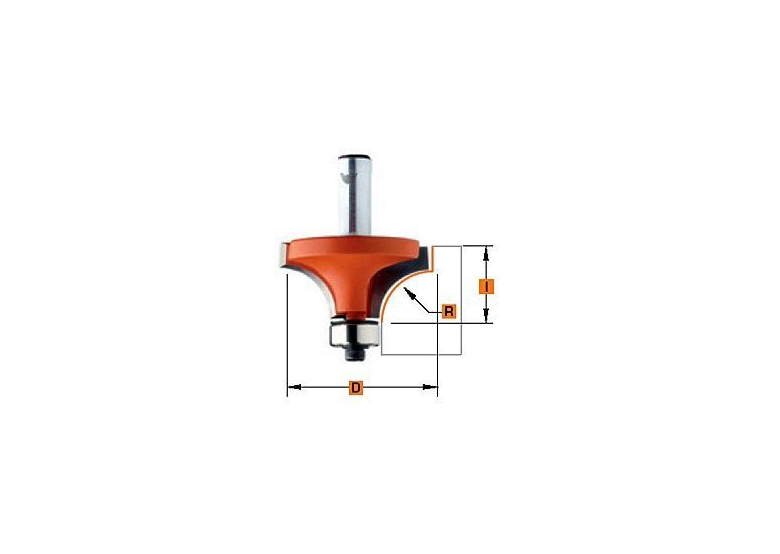 Frees met lager voor rondingen R2 Virutex 1140123