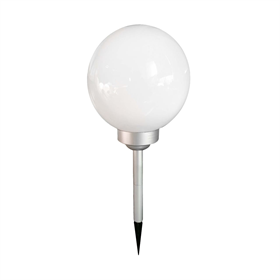 Zonnelamp kunststof + aluminium bol  15cm+afstandsbediening / rgb Volteno VO1933