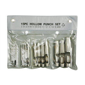 Set lederponsjes  2-22mm 15-dlg. Vorel 76700