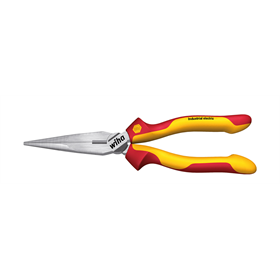 Halfronde tang met recht blad Industrial electric 200mm Wiha WH-33178