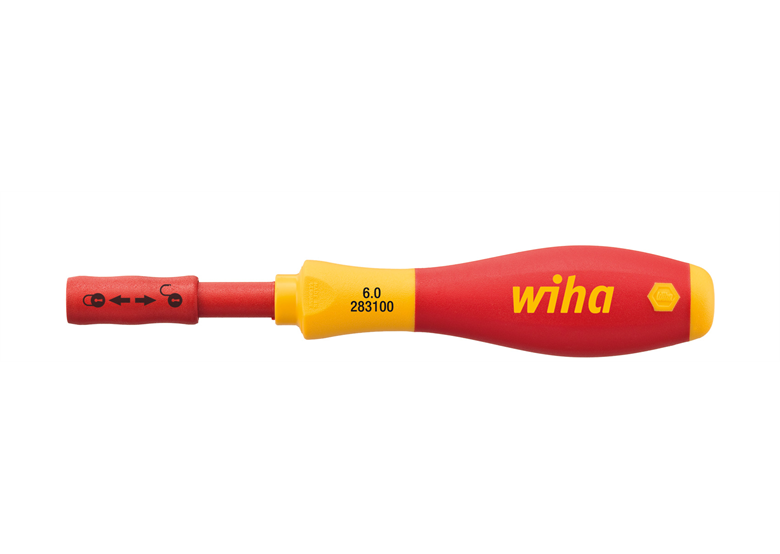 Handgreep Softfinish electric voor bits slimBit 6 mm Wiha WH-34577