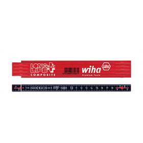 Vouwmeter Longlife Plus Composite 2 m, 10 scharnierende delen Wiha WH-37067