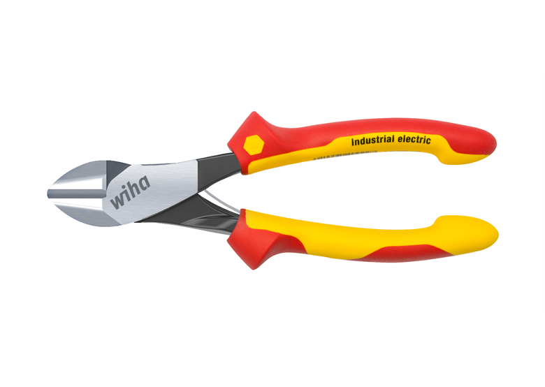 Industriële elektrische zijkniptang met veer 160 mm Wiha WH-40922