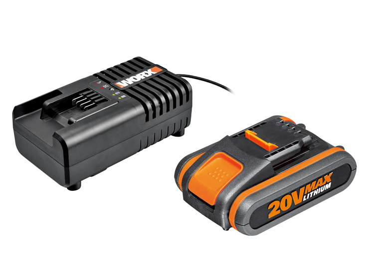 Accu 20V 4,0Ah en oplader 2A Promo Worx Power Share WA3604.