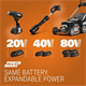 Grastrimmer - accu Worx WG186E.92