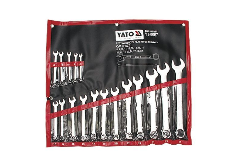 Steek-ring sleutelset 8-32 mm Yato YT-0067