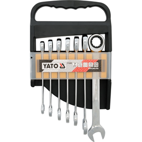 Steek-ringsleutel set met ratel 7-delige Yato YT-0208