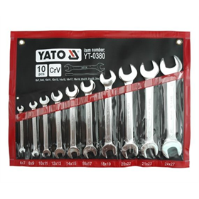 Steeksleutelset 6-27 mm 10-delig Yato YT-0380