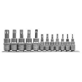 Set inbussleutels 1/4 "3/8" Torx  12 stuks. Yato YT-04331