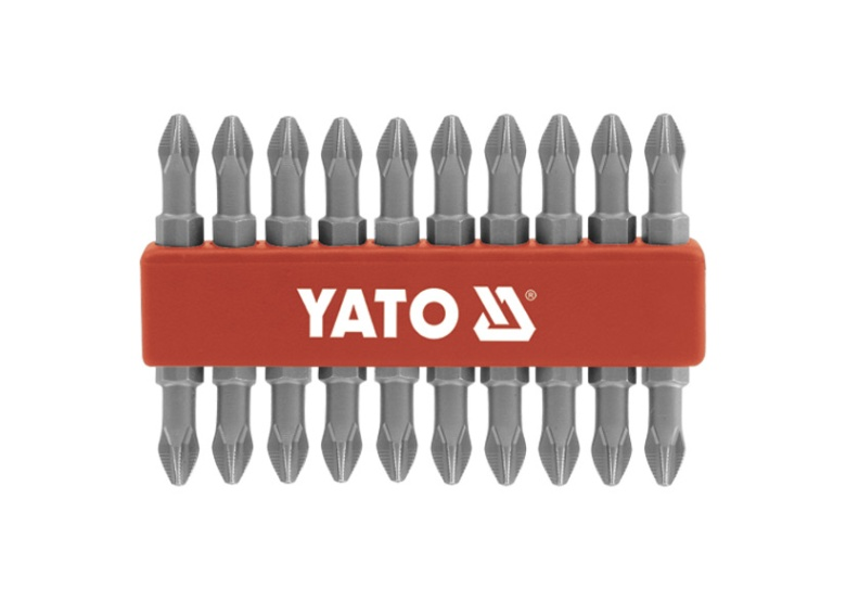Dubbelzijdige schroefbits voor schroefmachines, 10 stuks PH2 x 65 mm Yato YT-0481