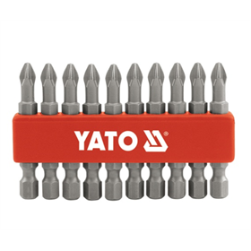 Set schroefbits voor schroefmachines 50 mm – 10 stuks Yato YT-0483