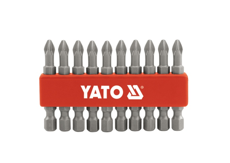 Set schroefbits voor schroefmachines 50 mm – 10 stuks Yato YT-0483