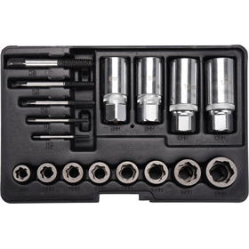 Universele doppenset 17-delig Yato YT-06033